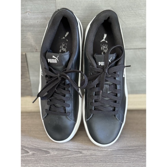 Size 9.5 - PUMA Suede Classic 21 Black & White - Picture 2 of 9